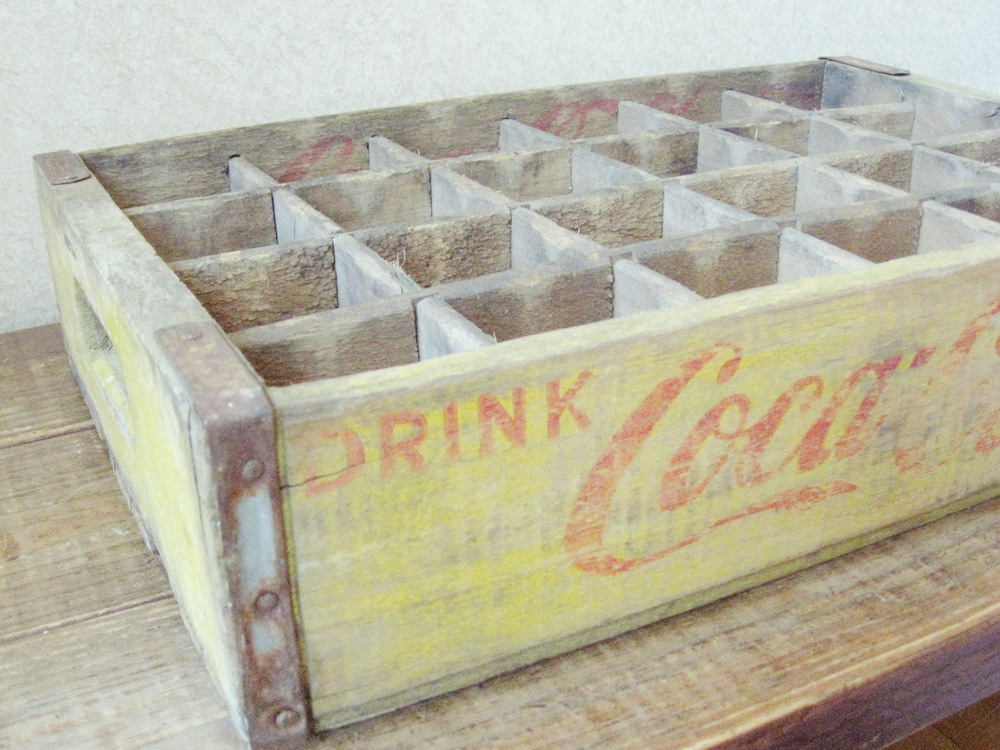 Vintage Coke crate for sale on Etsy