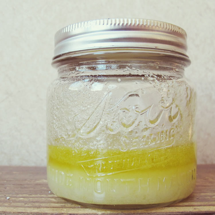 Lemon drop sugar scrub (another 3-ingredient DIY using only pantry staples)