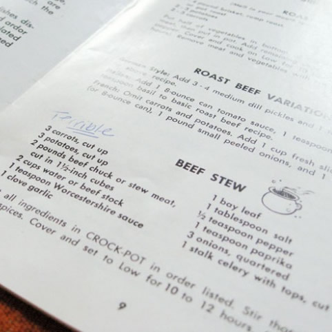 Like mother, like daughter: Writing in cookbooks