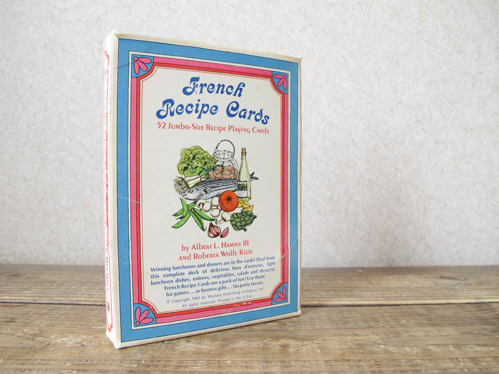 Vintage French Recipe Cards