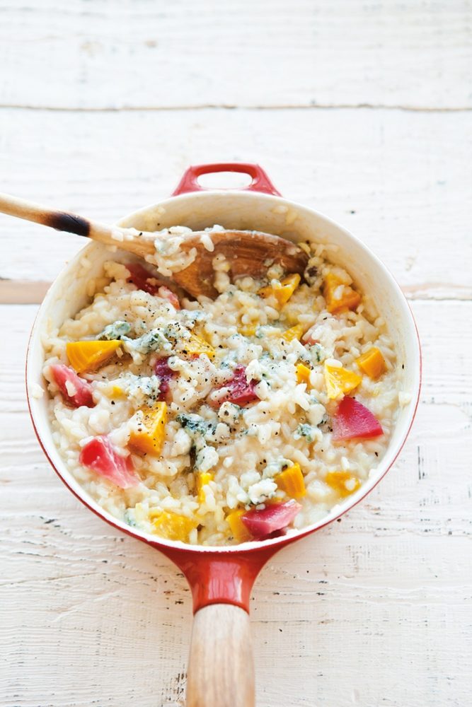 Beet & Bleu Cheese Risotto