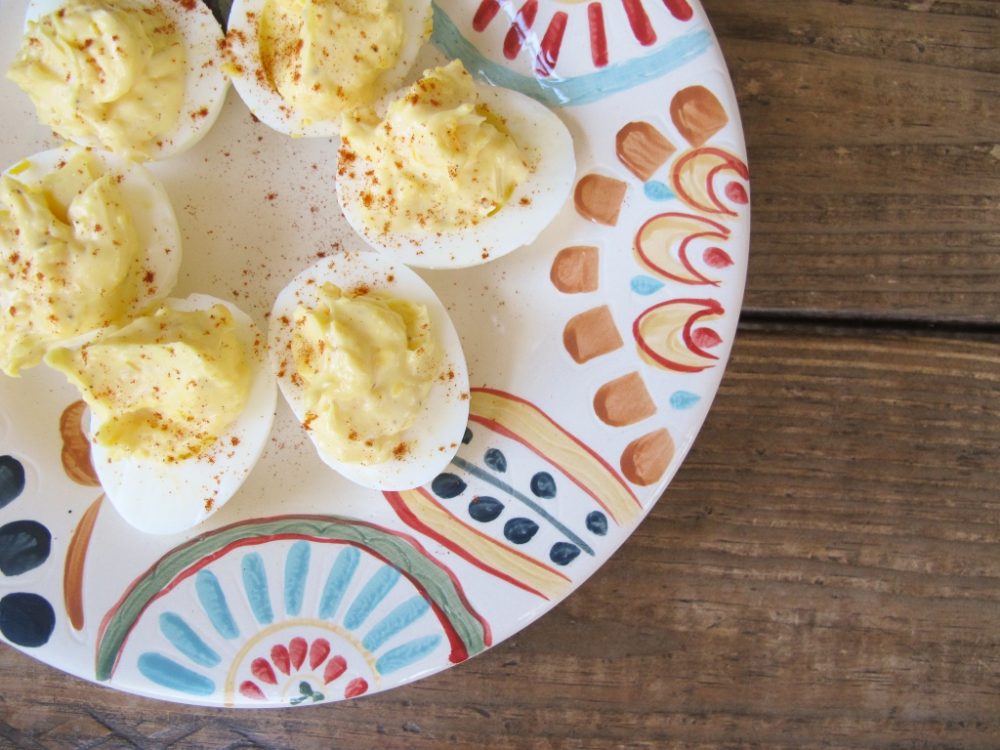 Easy deviled eggs