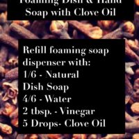 DIY foaming dish & hand soap with clove oil