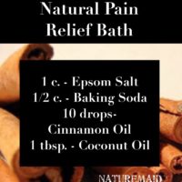 Natural pain relief bath